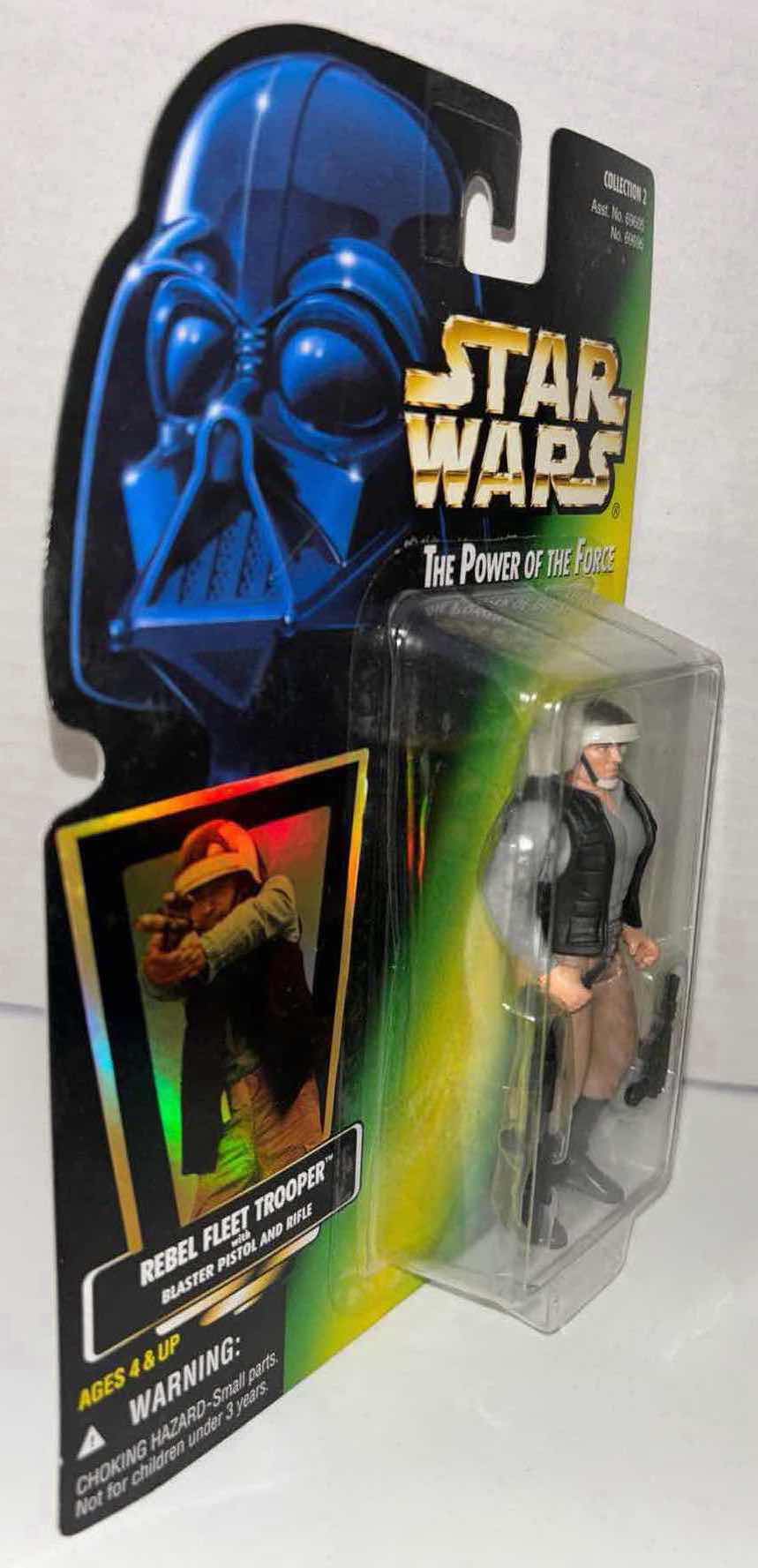 Photo 1 of NEW KENNER STAR WARS POWER OF THE FORCE ACTION FIGURE, REBEL FLEET TROOPER W BLASTER PISTOL & RIFLE