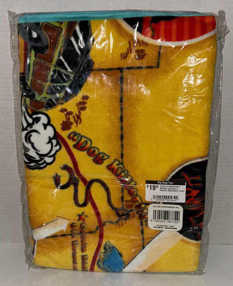 Photo 1 of BRAND NEW FACTORY ENTERTAINMENT NATIONAL LAMPOONS “VACATION MAP” 30” x 60” TOWEL