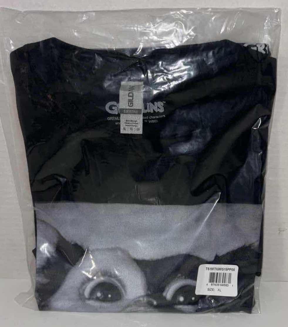 Photo 1 of NEW GREMLINS GIZMO BLACK T-SHIRT, SIZE X-LARGE 