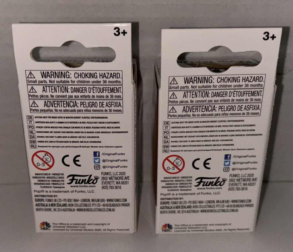 Photo 1 of NEW FUNKO POP! POCKET KEYCHAIN 2-PACK, THE OFFICE “ DARRYL PHILBIN” & “KEVIN MALONE” 