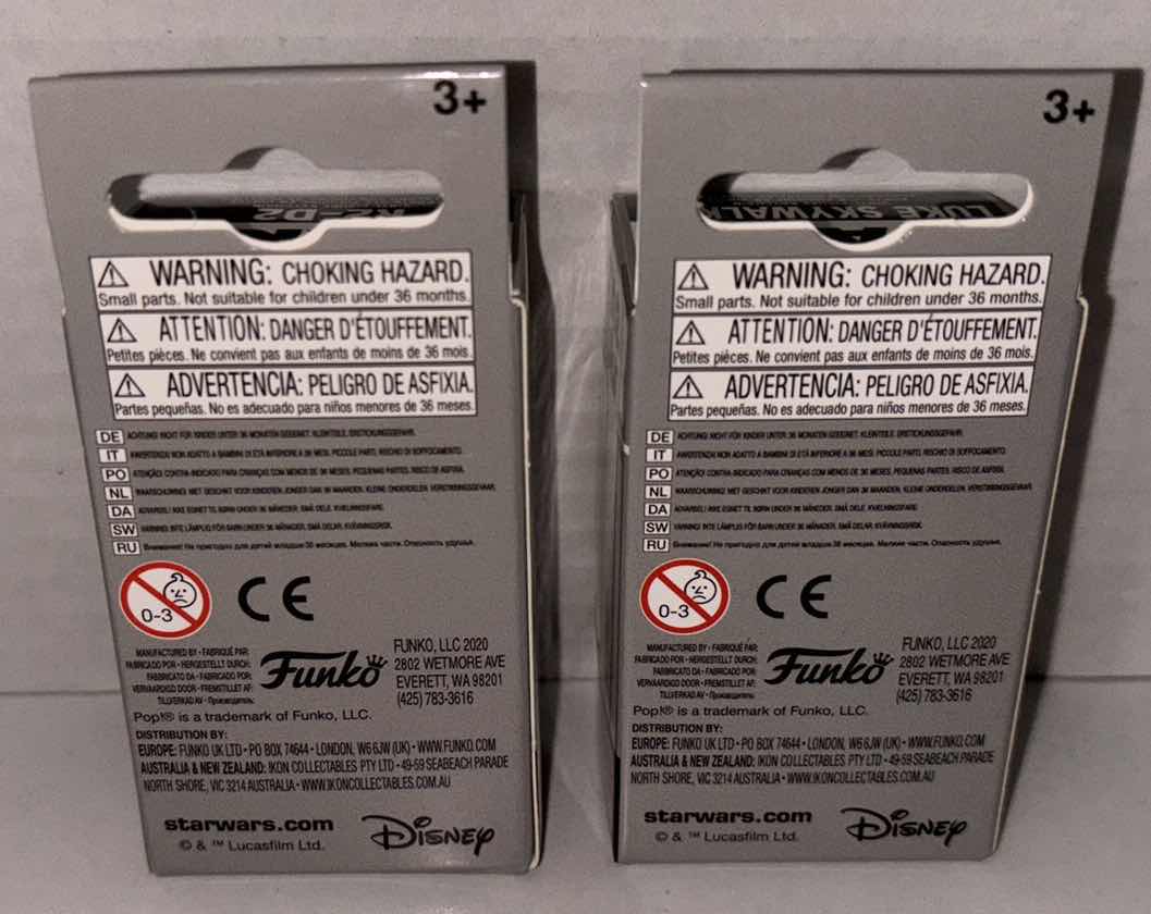 Photo 1 of NEW FUNKO POP! POCKET KEYCHAIN 2-PACK, STAR WARS “R2-D2” & “LUKE SKYWALKER” $18.00