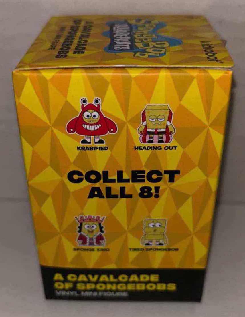Photo 1 of NEW KID ROBOT A CAVALCADE OF SPONGEBOB SQUAREPANTS 3" VINYL MINI FIGURES, “DISCO SPONGEBOB” & “KRABIFIED” 