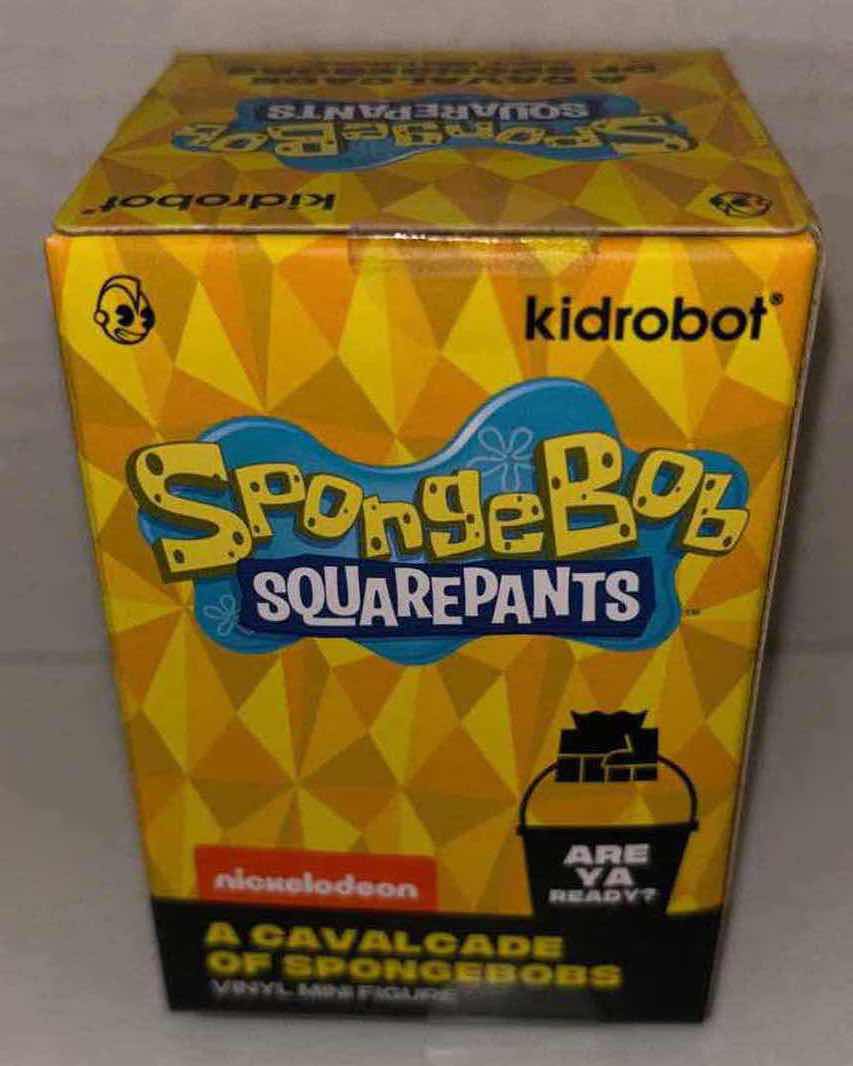 Photo 1 of NEW KID ROBOT A CAVALCADE OF SPONGEBOB SQUAREPANTS 3" VINYL MINI FIGURES, “DISCO SPONGEBOB” & “KRABIFIED” 
