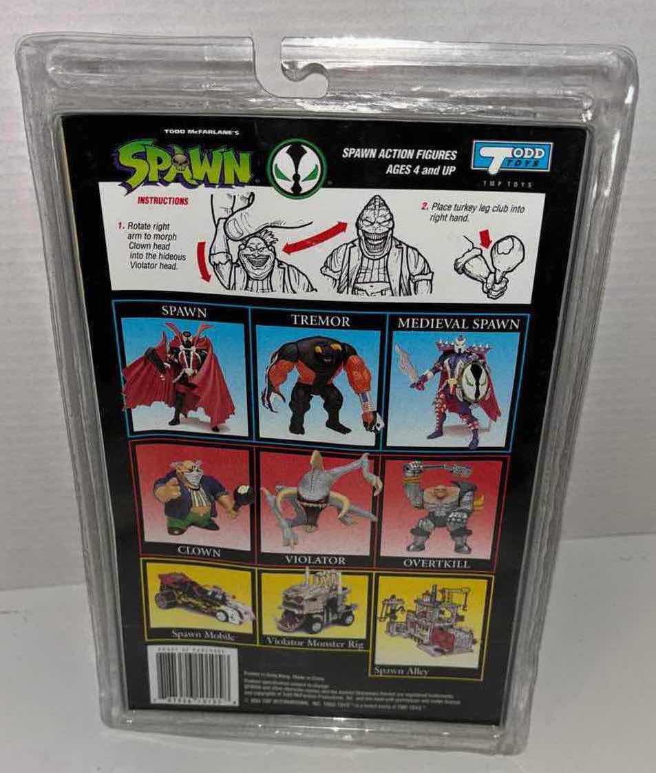 Photo 1 of NEW TODD TOYS SPAWN “CLOWN” POSEABLE ACTION FIGURE PLUS SPECIAL EDITION COMIC BOOK 