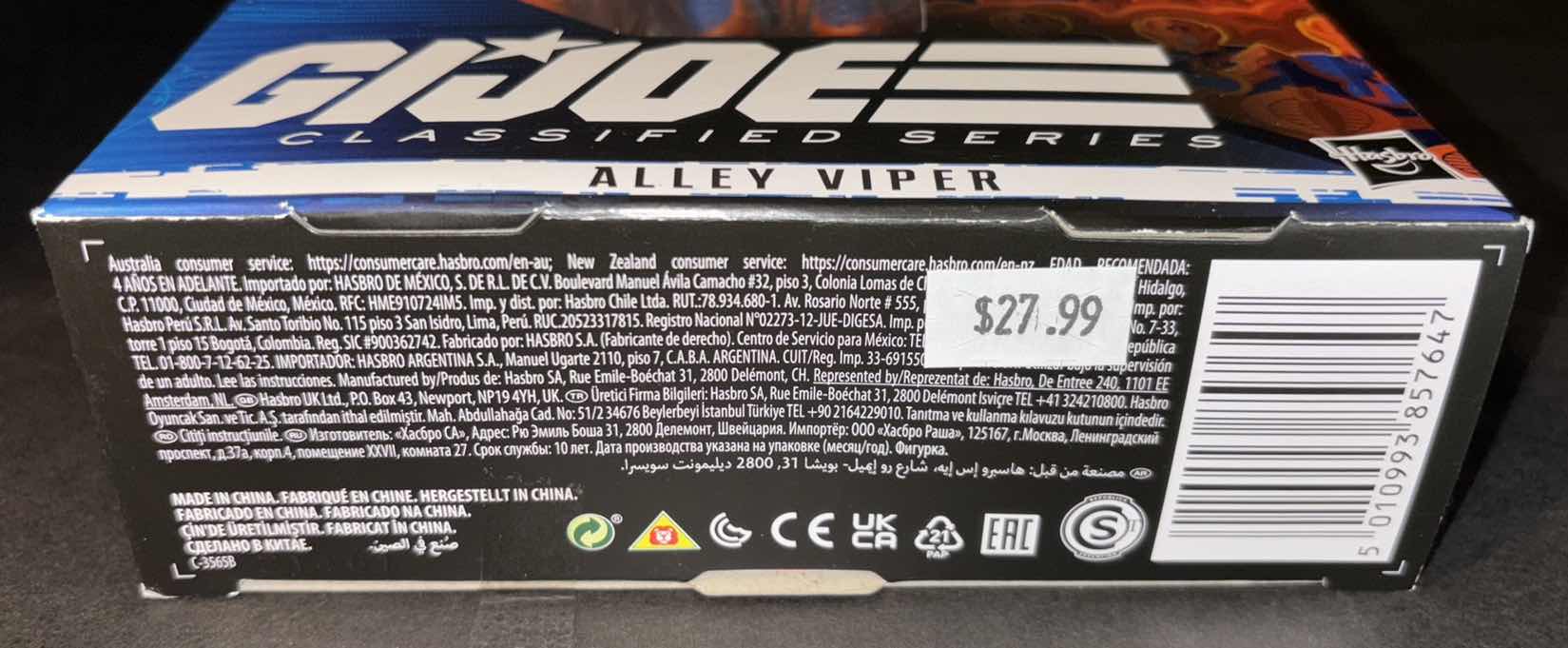 Photo 1 of NEW HASBRO G.I. JOE CLASSIFIED SERIES ACTION FIGURE & ACCESSORIES #34 “ALLEY VIPER” 