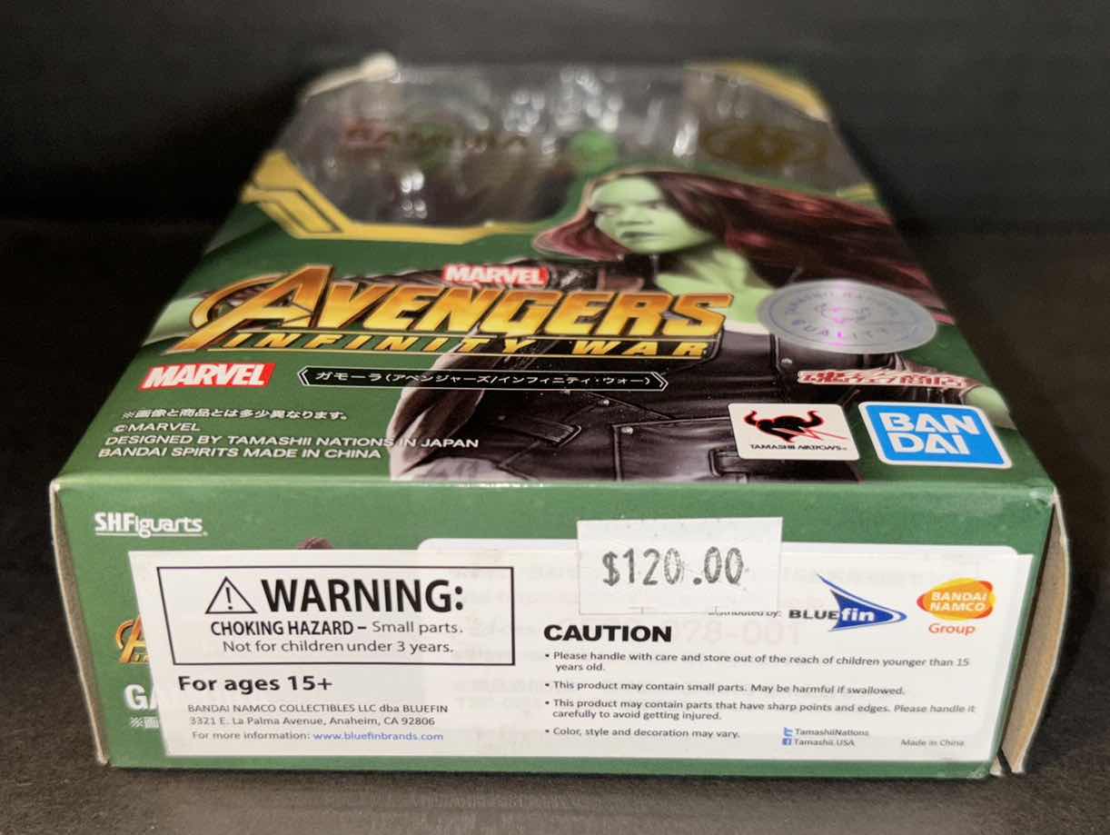 Photo 1 of BRAND NEW TAMASHII NATIONS BANDAI S.H. FIGUARTS AVENGERS INFINITY WAR “GAMORA” ACTION FIGURE 