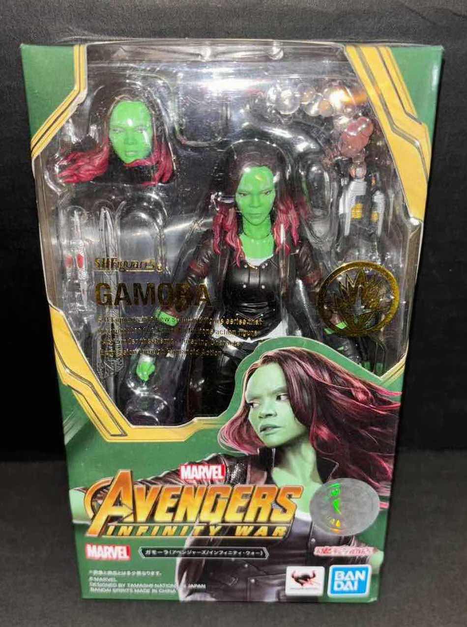 Photo 1 of BRAND NEW TAMASHII NATIONS BANDAI S.H. FIGUARTS AVENGERS INFINITY WAR “GAMORA” ACTION FIGURE 