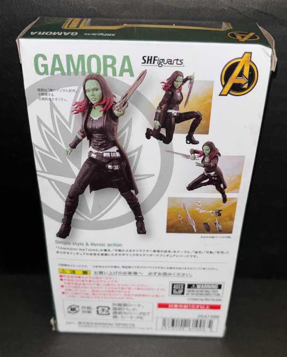 Photo 1 of BRAND NEW TAMASHII NATIONS BANDAI S.H. FIGUARTS AVENGERS INFINITY WAR “GAMORA” ACTION FIGURE 