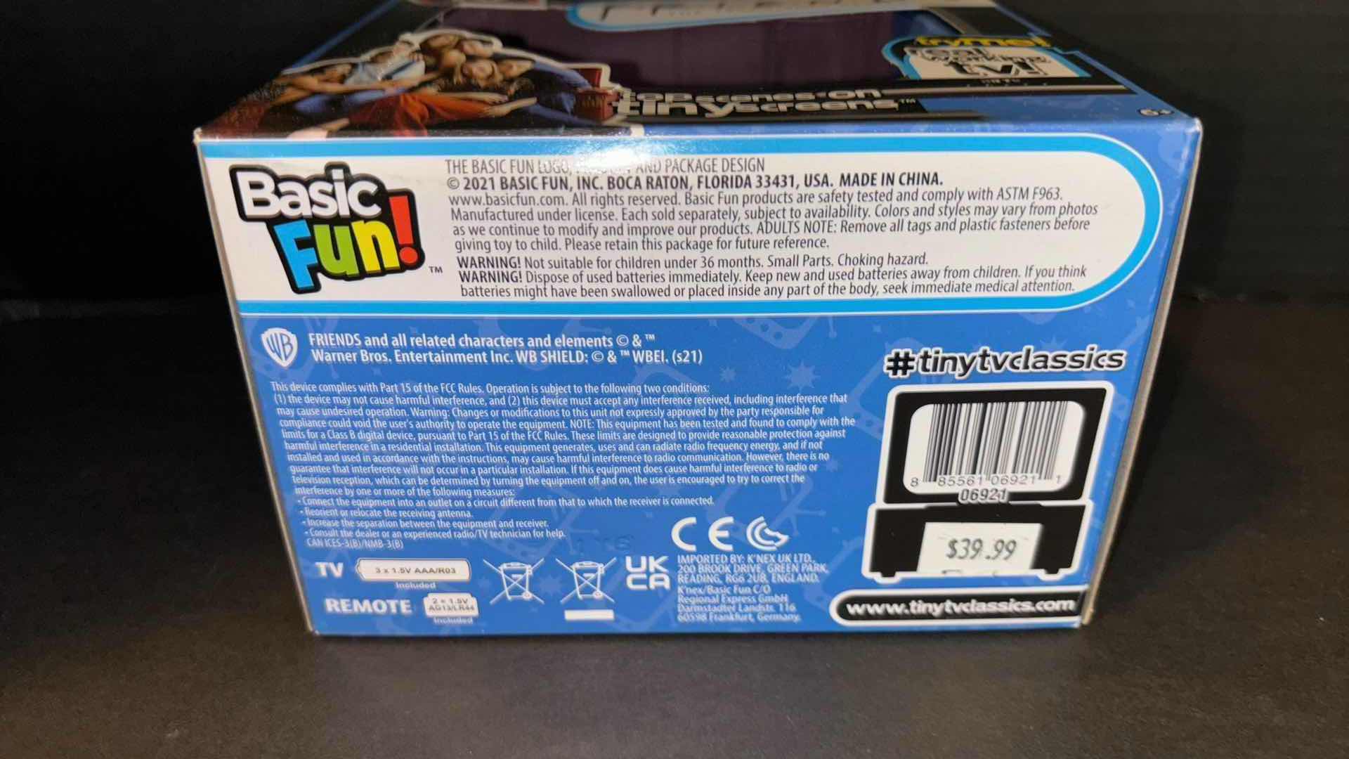 Photo 6 of NEW BASIC FUN TINY TV CLASSICS FRIENDS THE TELEVISION SERIES CLIPS FROM SEASON FOUR