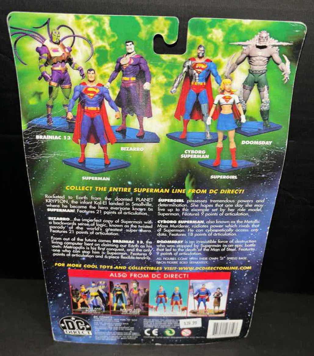 Photo 1 of DC DIRECT 2003 FULLY POSEABLE SUPERMAN ACTION FIGURE “BIZARRO”