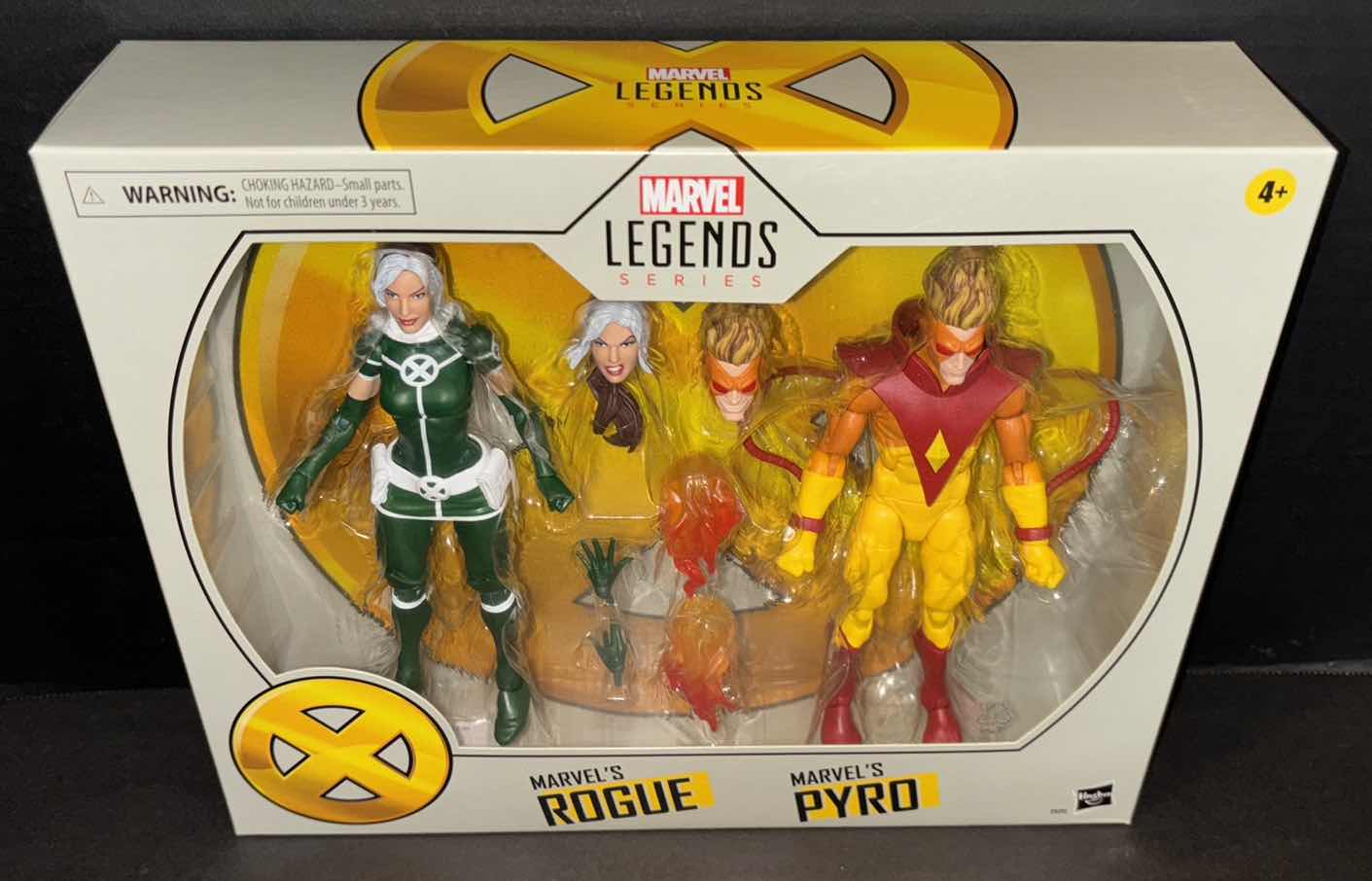 Photo 1 of NEW HASBRO MARVEL LEGENDS SERIES 2-PACK ACTION FIGURE SET W ACCESSORIES “MARVEL’S ROGUE & MARVEL’S PYRO”