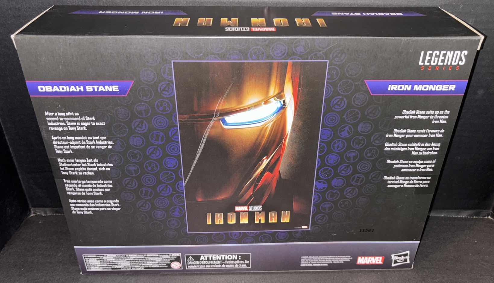 Photo 1 of NEW HASBRO MARVEL IRON MAN LEGEND SERIES THE INFINITY SAGA 2-PACK ACTION FIGURE SET “OBADIAH STANE & IRON MONGER”