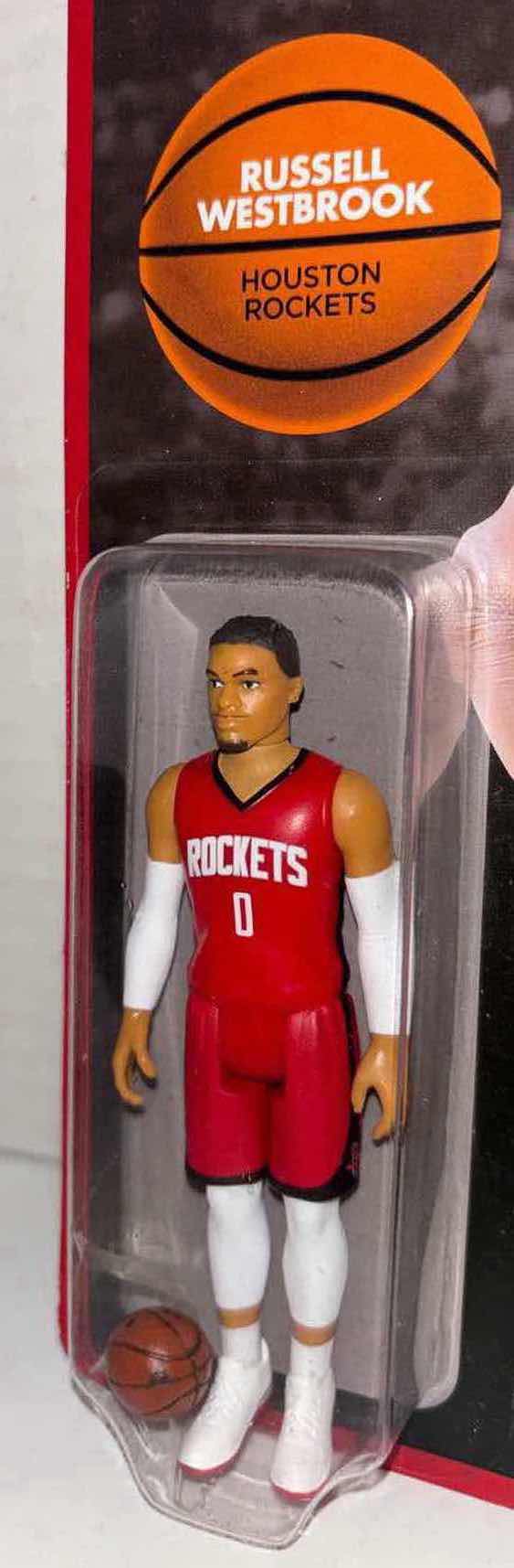 Photo 1 of  NEW SUPER7 SUPERSPORTS NBA BASKETBALL SUPERSTARS REACTION FIGURE #0 HOUSTON ROCKETS “RUSSELL WESTBROOK”