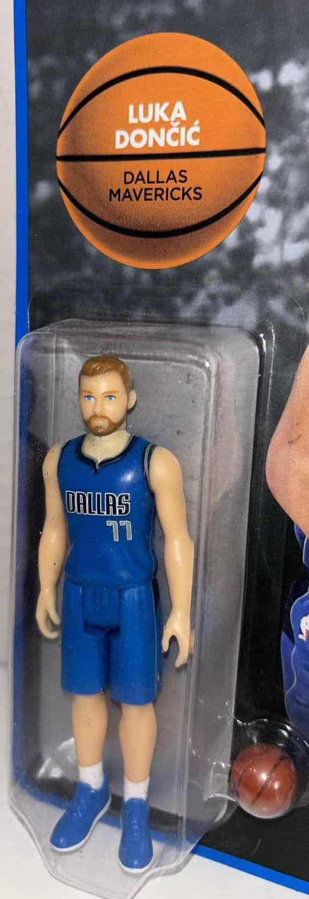 Photo 1 of $20 NEW SUPER7 SUPERSPORTS NBA BASKETBALL SUPERSTARS REACTION FIGURE #77 DALLAS MAVERICKS “LUKA DONCIC”