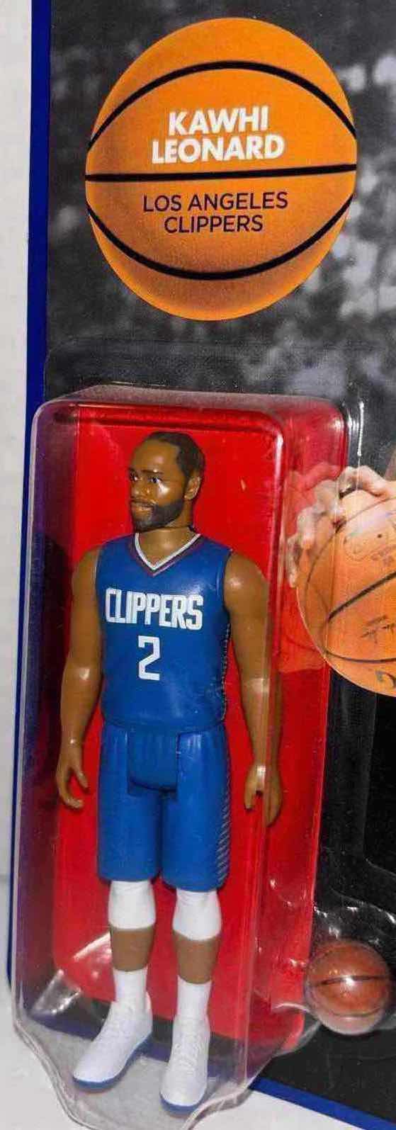 Photo 1 of $20 NEW SUPER7 SUPERSPORTS NBA BASKETBALL SUPERSTARS REACTION FIGURE #2 LOS ANGELES CLIPPERS “KAWHI LEONARD”