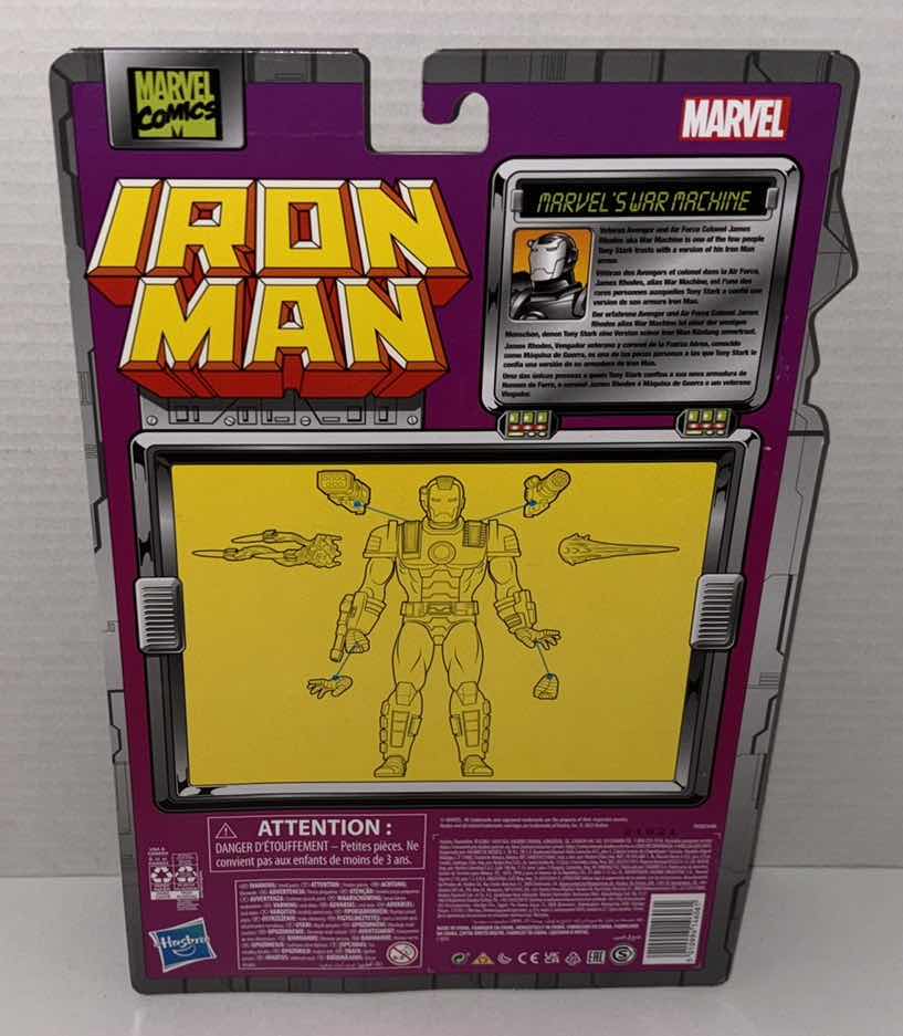 Photo 3 of NEW HASBRO MARVEL COMICS RETRO ACTION FIGURE & ACCESSORIES, IRON MAN “MARVEL’S WAR MACHINE”