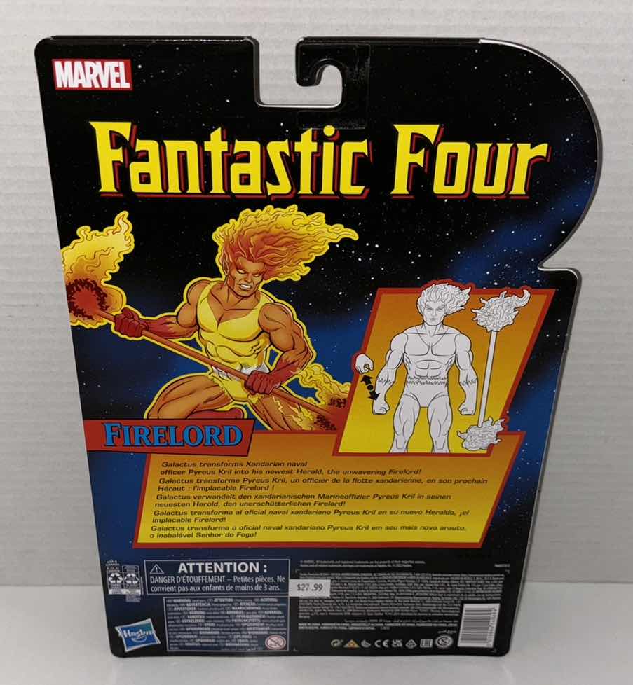 Photo 1 of NEW HASBRO MARVEL COMICS RETRO ACTION FIGURE & ACCESSORIES, FANTASTIC FOUR “FIRELORD”