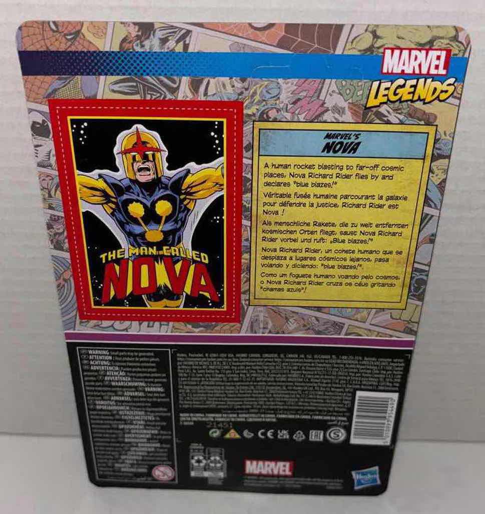 Photo 1 of NEW HASBRO KENNER MARVEL LEGENDS RETRO 3.75” ACTION FIGURE, “THE MAN CALLED NOVA”