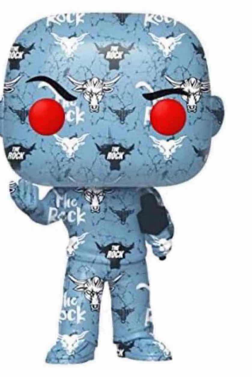 Photo 1 of NEW FUNKO POP! ART SERIES EXCLUSIVE VINYL FIGURE, #44 WWE THE ROCK (W CLEAR HARD PROTECTOR BOX)