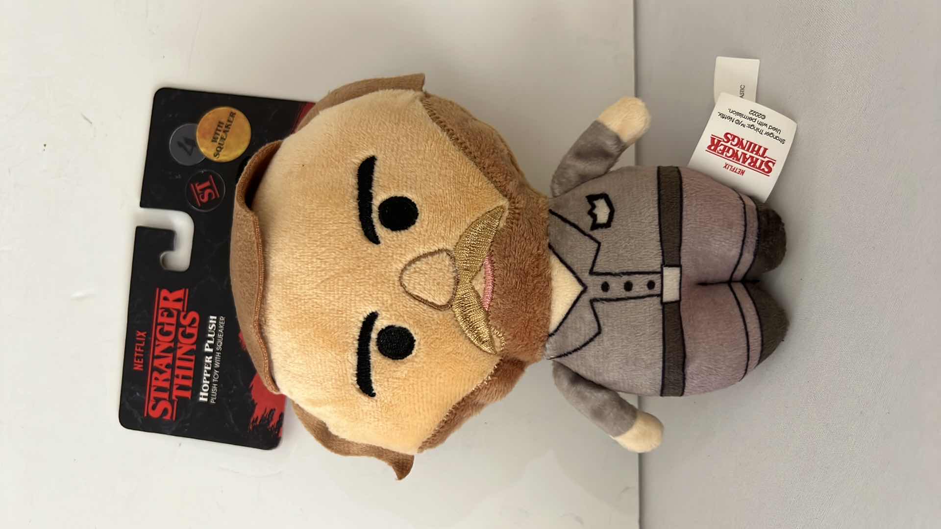 Photo 4 of 5-FUNDOG BANDANAS, NETFIX STRANGER THINGS HOOPER PLUSH DOG TOY