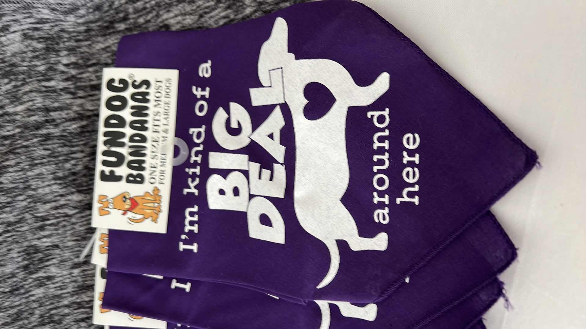 Photo 2 of 5-FUNDOG BANDANAS, 2-GRAY PET COLD WEATHER COVERS