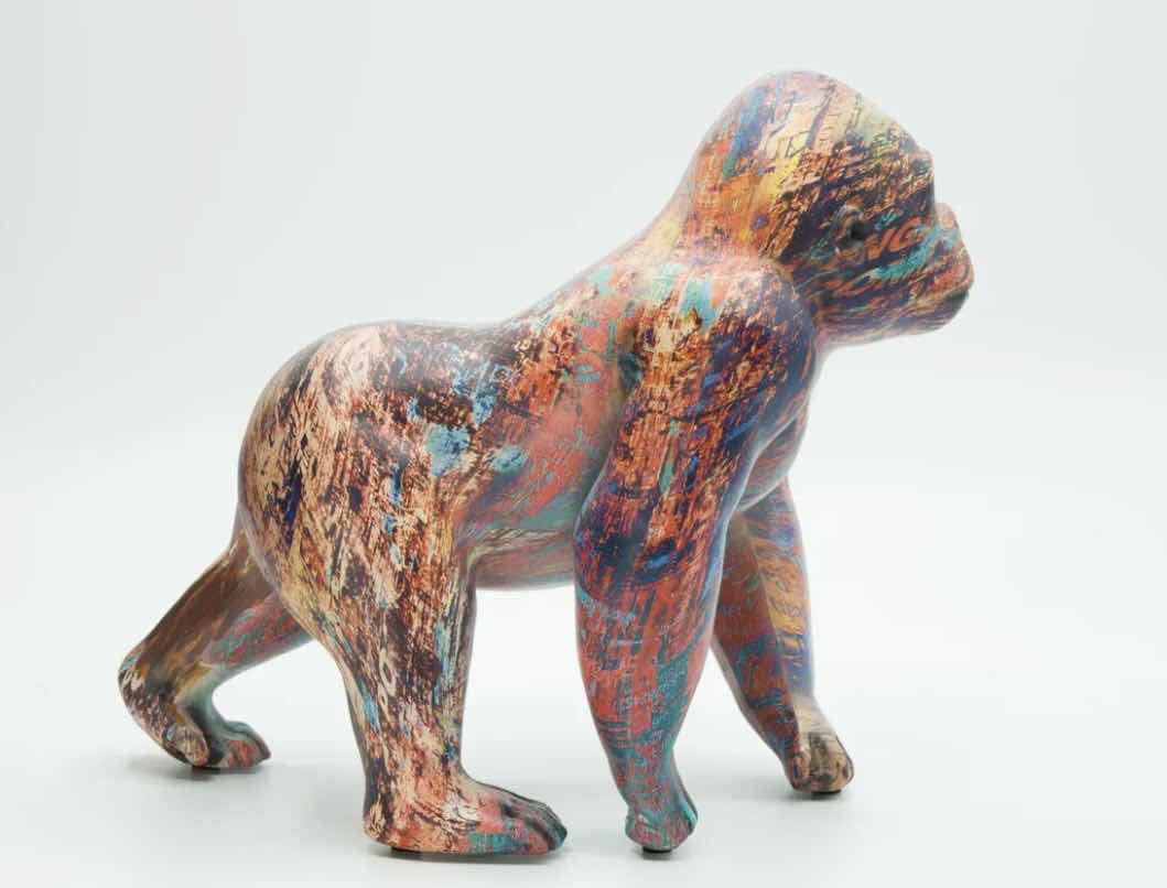 Photo 1 of BRANI COLORFUL RESIN GORILLA  5” x 9” x 8”