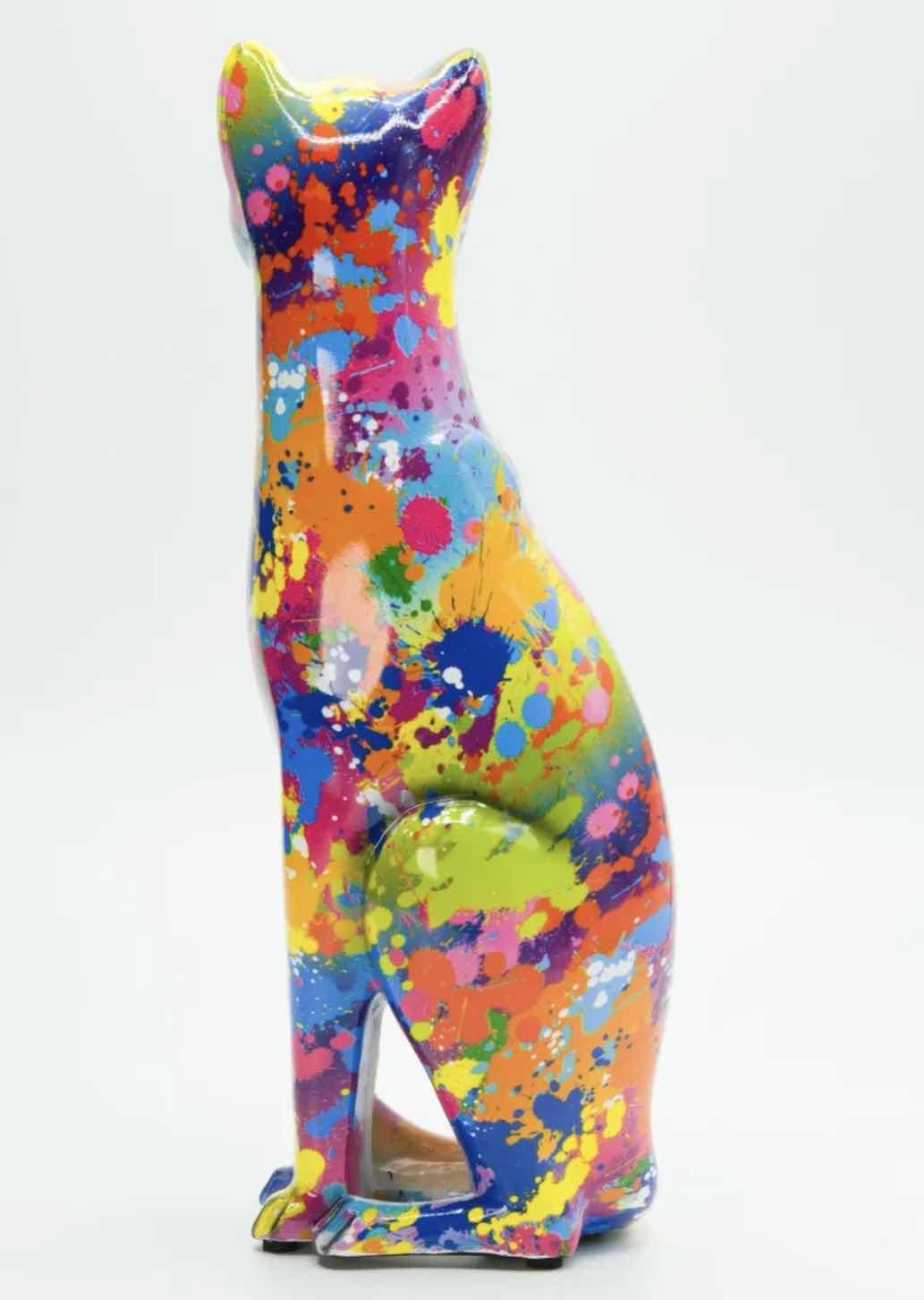 Photo 1 of BRANI COLORFUL RESIN CAT  4” x 4” x 11”