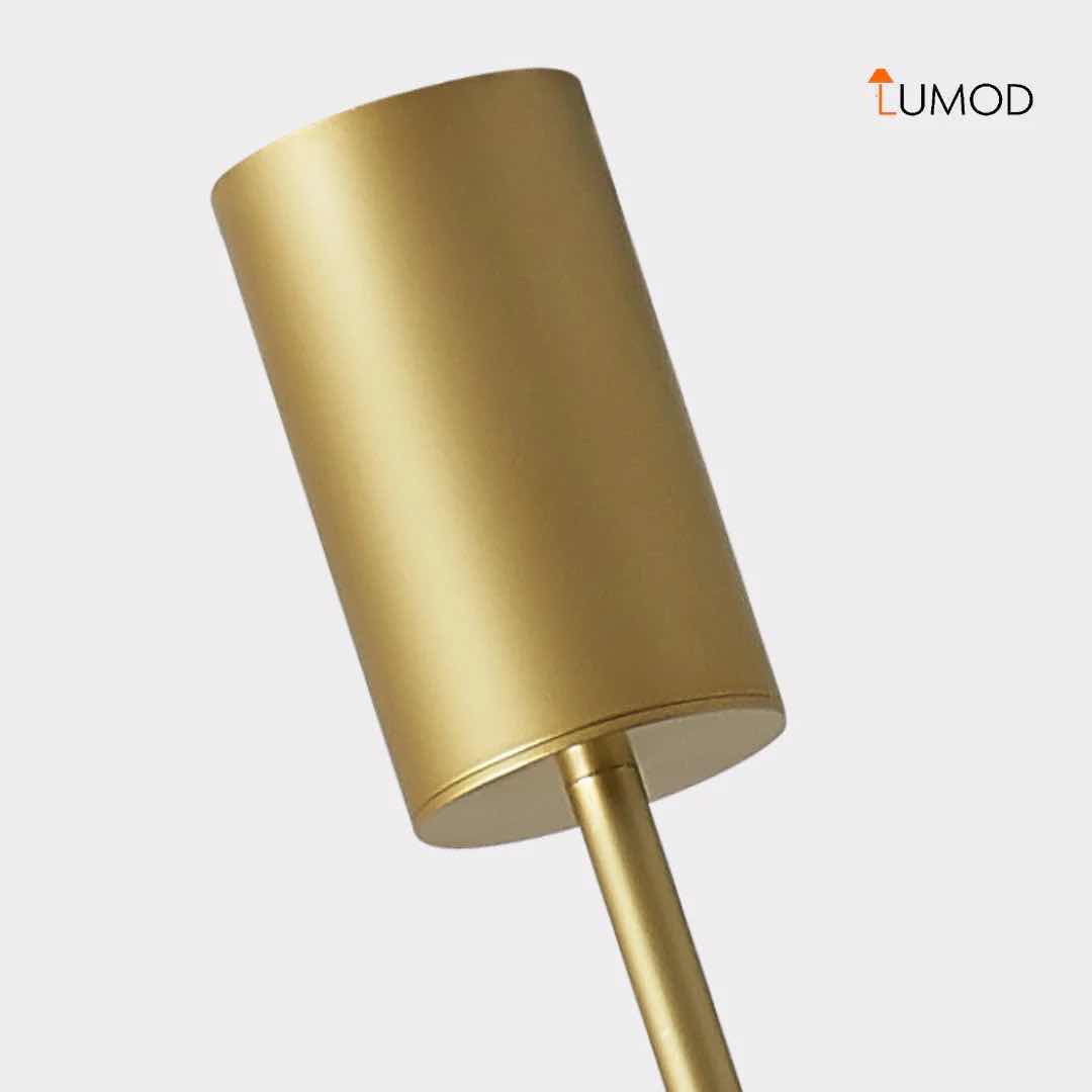 Photo 1 of 1-NIB RAGNAR GOLD NORDIC GLASS DUAL BALL PENDANT CREATIVE LIGHTING 9.2” x 49.2” LL-1049 MF