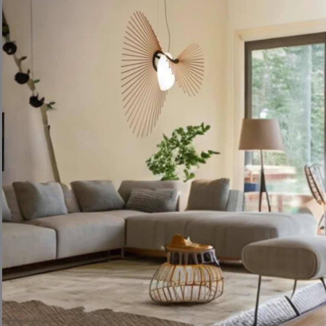 Photo 1 of MISSING GLOBE -- NIB-REMY ARTISTIC MULTIPLE RODS LED GLASS BALL PENDANT 15.75” x 27.56”   #1023