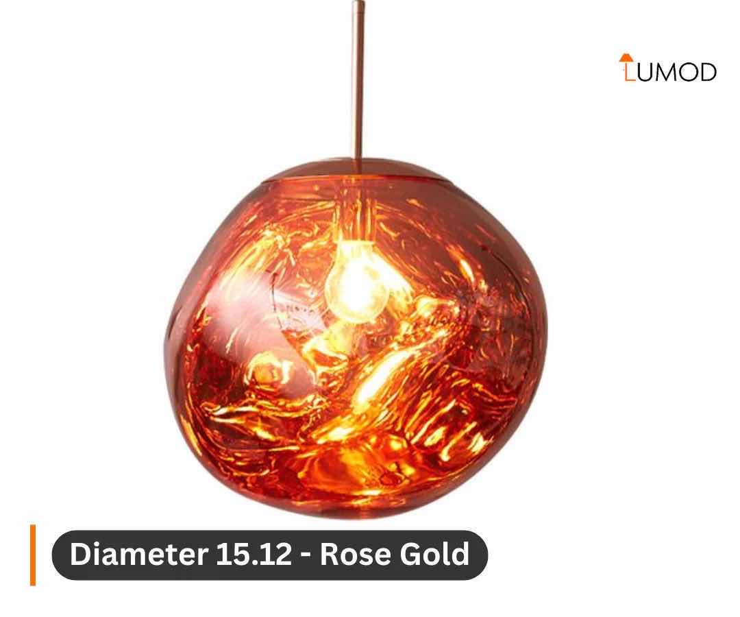 Photo 1 of NIB-RIVER UNIQUE “ROSE GOLD”SPHERE BALL PENDANT LIGHTS D 11.2” 15.2” 19.2” #1118  