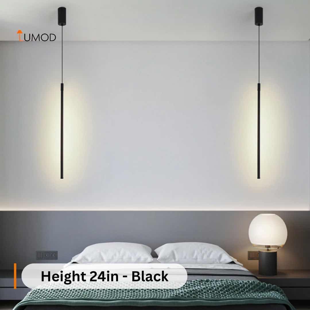 Photo 1 of NIB-1 STEVIE LED PENDANT HANGING LIGHT FIXTURE  H32” ALUMINUM ALLOY, METAL , PC  #1122  