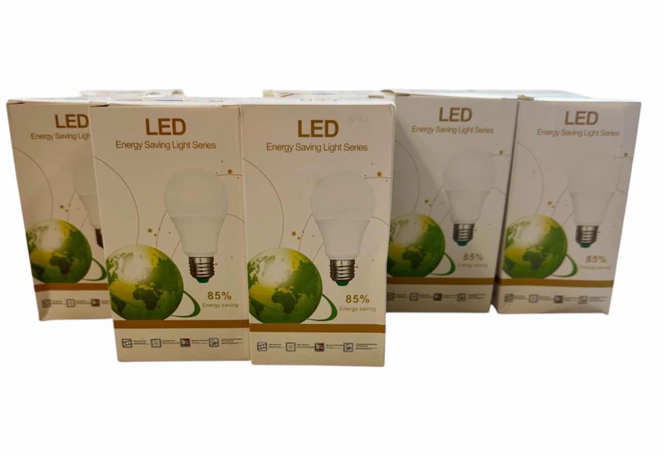 Photo 1 of 5-NIB LED ENERGY SAVINGS LIGHT BULBS SERIES 4” 