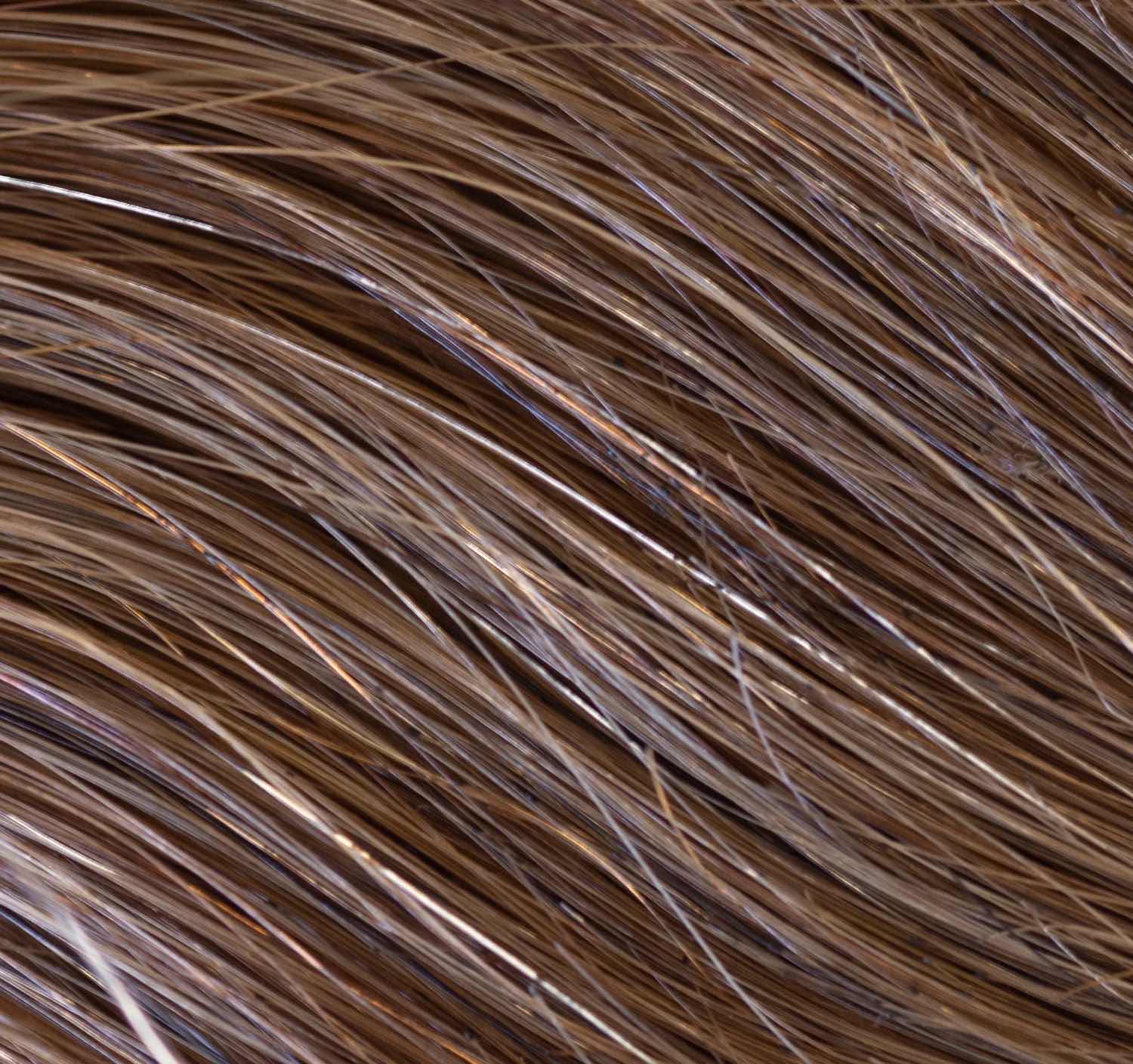 View 4 of CHRISTIAN REMY 18” ARIA 120G LACE WEFT CLIP-IN 100% REMY HUMAN HAIR EXTENSION-COLOR “OFF BROWN”  