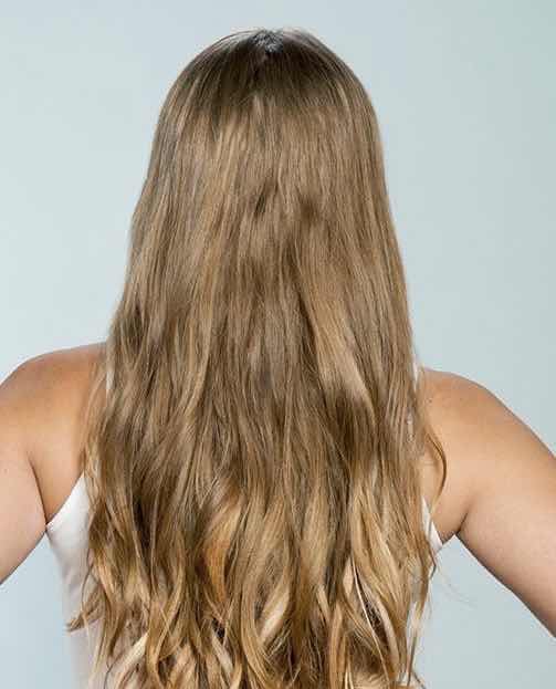 Photo 1 of CHRISTIAN REMY JADE 20” 180G 100% HUMAN HAIR LACE WEFT CLIP-IN-EXTENSIONS-COLOR “DIRTY BLONDE” 