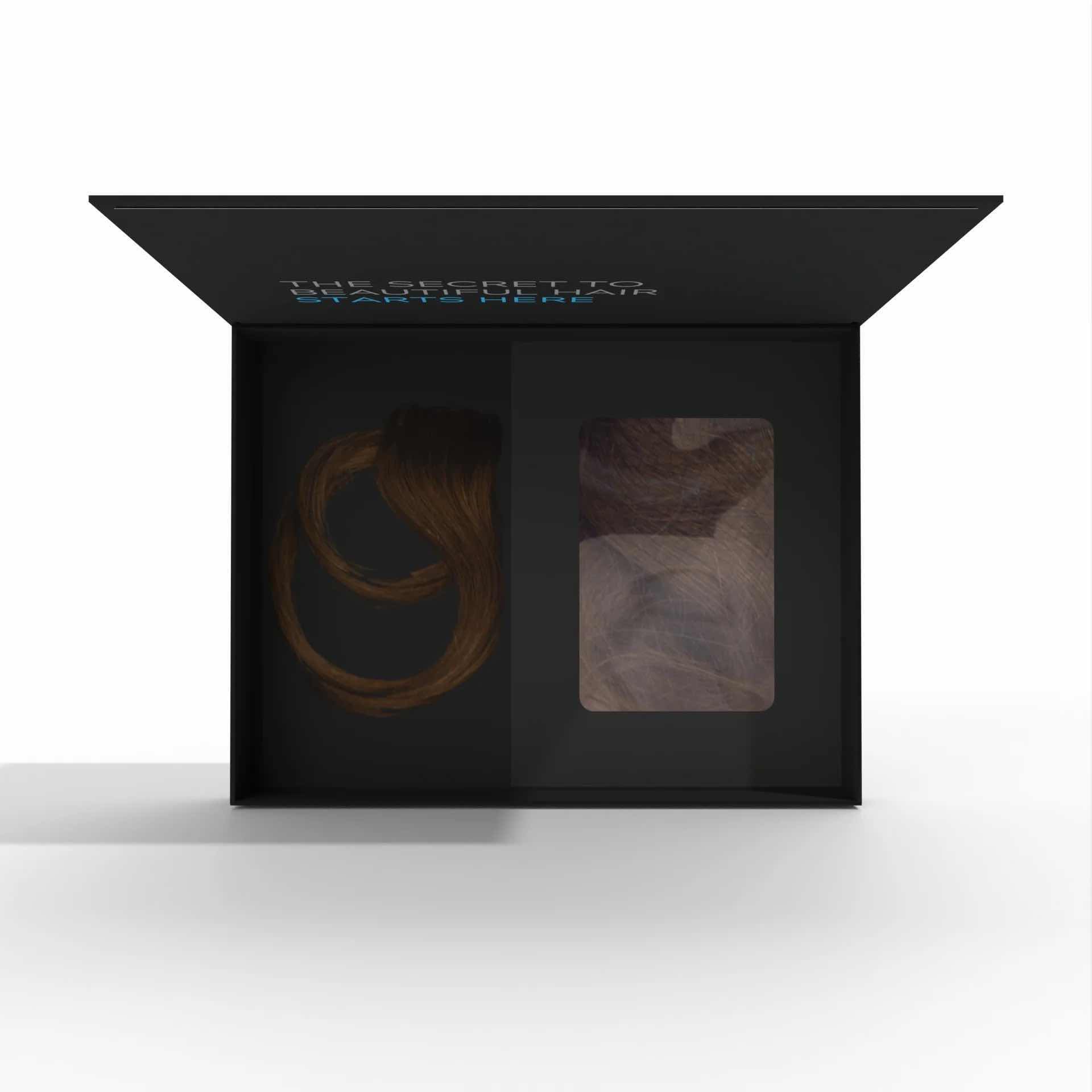 Photo 1 of CHRISTIAN REMY 18” ARIA 120G LACE WEFT CLIP-IN 100% REMY HUMAN HAIR EXTENSION-COLOR “ESPRESSO BROWN”  