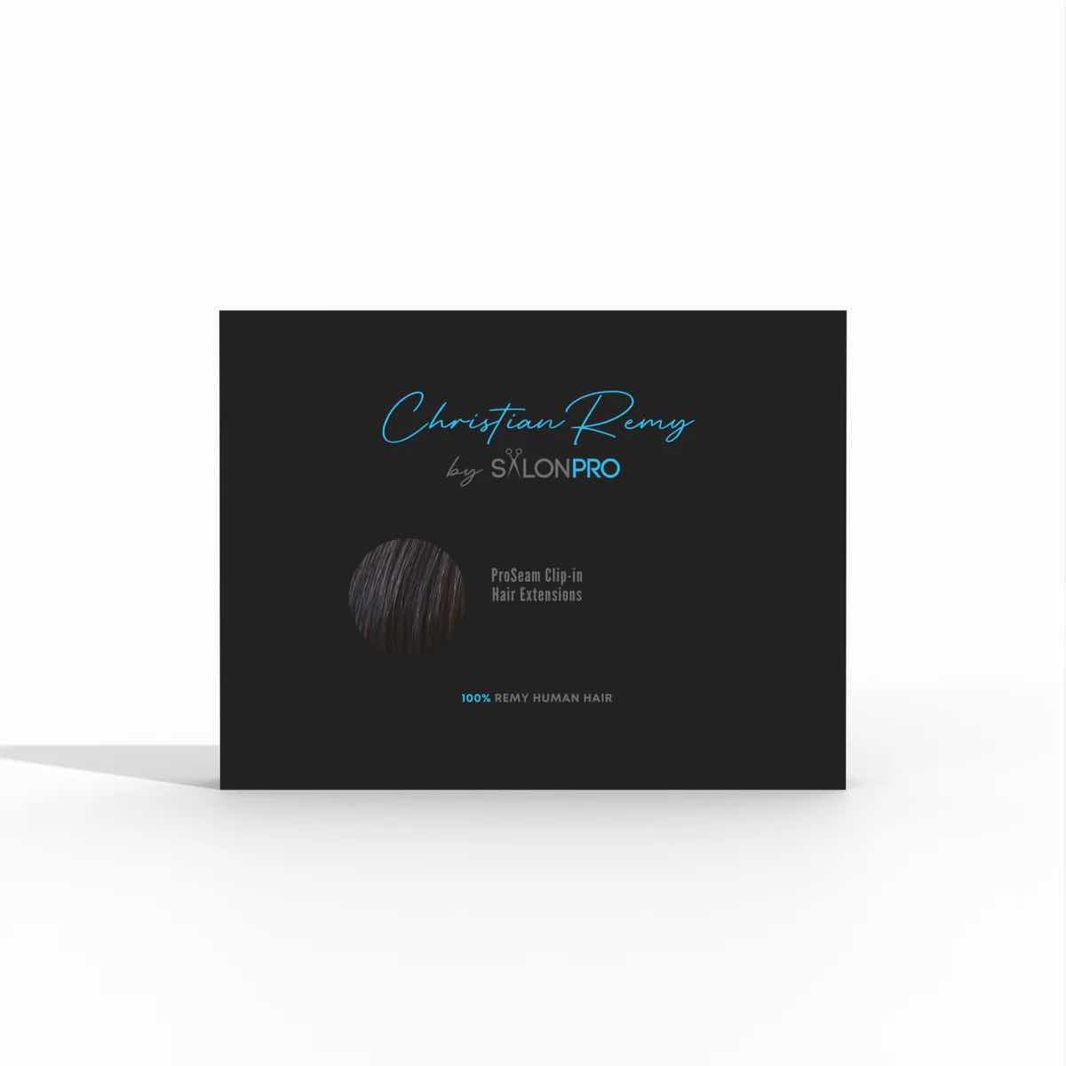 Photo 1 of CHRISTIAN REMY 18” ARIA 120G LACE WEFT CLIP-IN 100% REMY HUMAN HAIR EXTENSION-COLOR “NATURAL BLACK”  