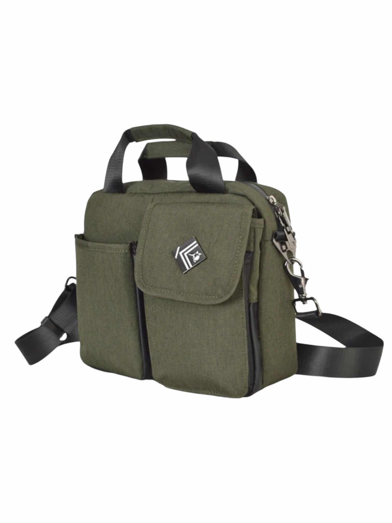 Photo 1 of NEW KANGALIFE “OLIVE” NYLON TRAVELER MESSENGER BAG #3503