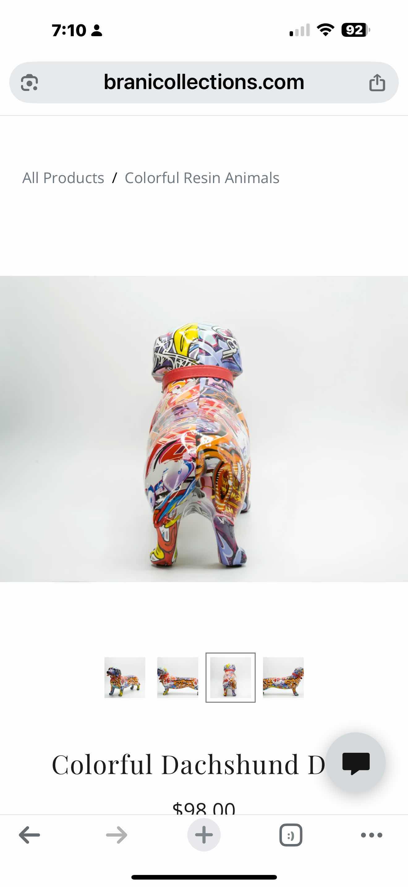 Photo 1 of NEW COLORFUL DACHSHUND DOG 18” x 5”x 9” RETAIL VALUE $98