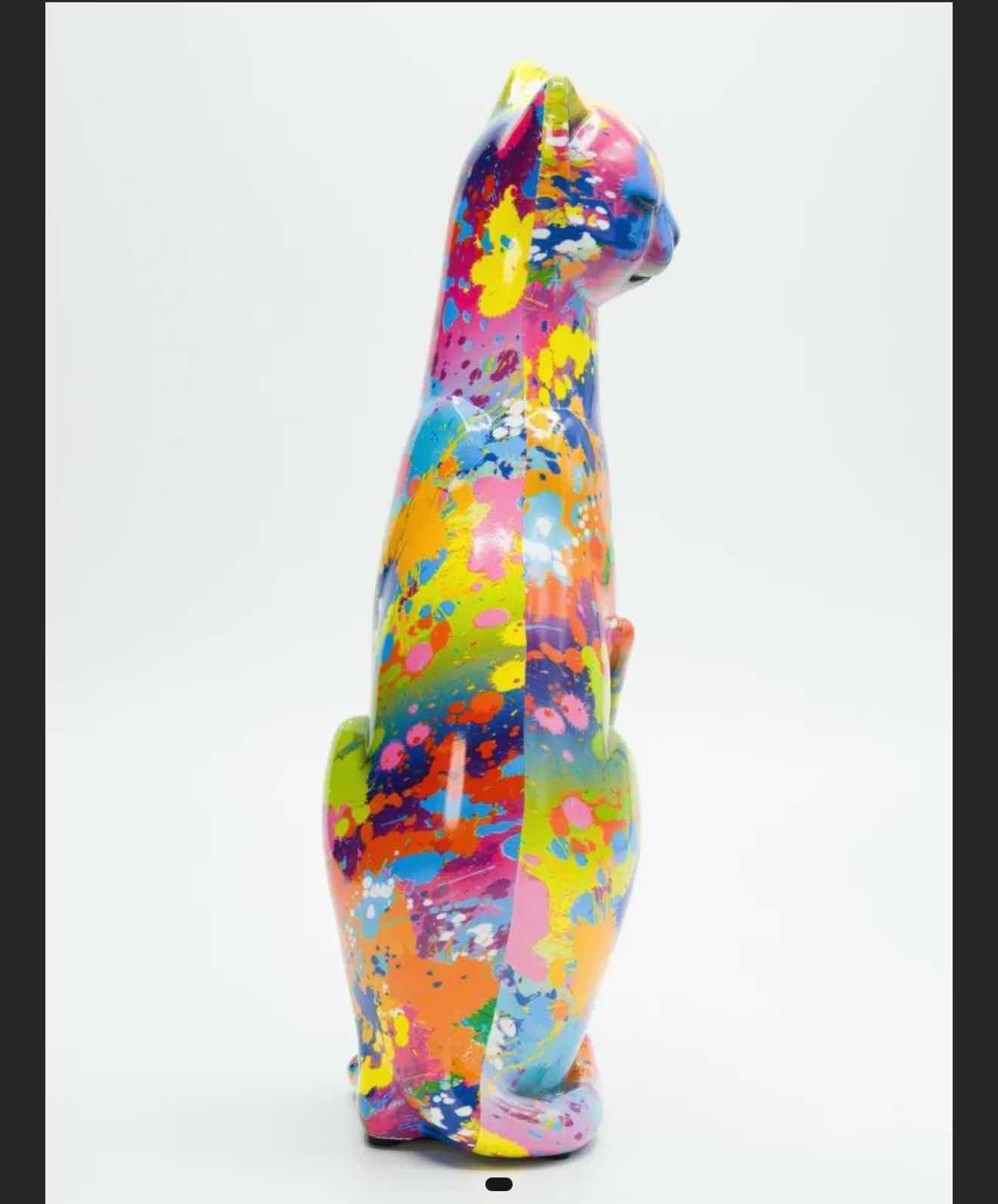 Photo 2 of NEW COLORFUL RESIN CAT RETAIL VALUE $53.00 4”x4”x11”