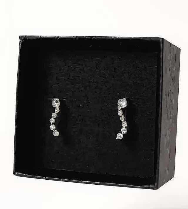 Photo 1 of 14K WHITE GOLD 1.00 ctw DIAMOND PAIR OF EARRINGS TTL GRAMS 2.47 W INSURANCE APPRAISAL ITEM #2027 