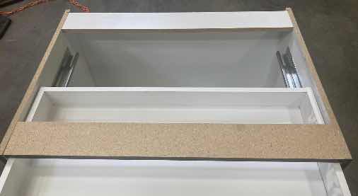 Photo 1 of LEEDO LINEA BLACK LAMINATE FINISH 2 DOOR 1 SHELF & 1 DRAWER BASE CABINET 36”X 25 H 34”