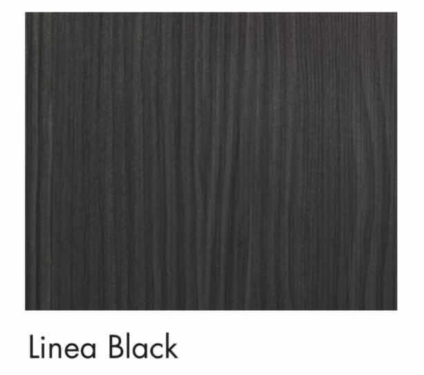 Photo 1 of LEEDO LINEA BLACK LAMINATE FINISH 2 DOOR WALL CABINET 39” X 24.75 H15”