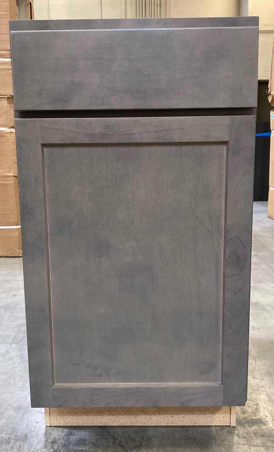 Photo 1 of LEEDO CONCORD SHAKER ASH 1 DOOR 1 1 SHELF & 1 DRAWER BASE CABINET 18” 24” H 34.5”