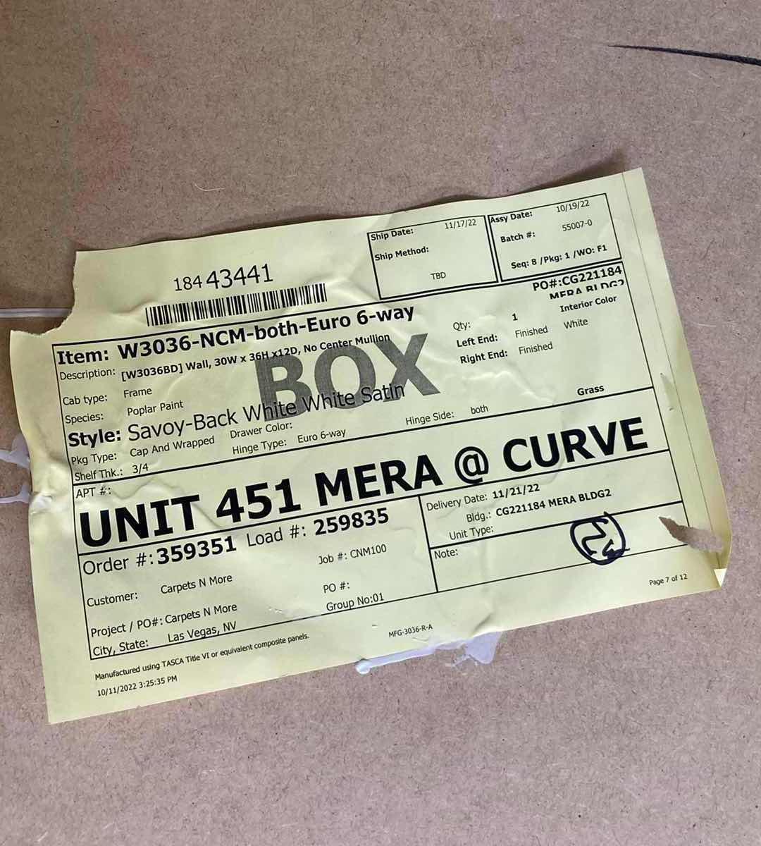 Photo 1 of LEEDO MIDWAY WHITE SATIN 2 DOOR 2 SHELF BASE CABINET 30” X 12” H36”