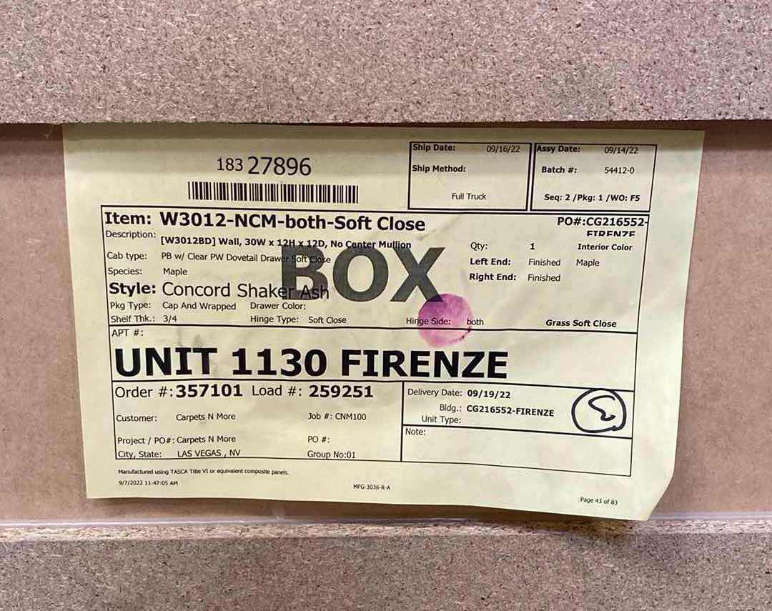 Photo 1 of LEEDO CONCORD SHAKER ASH 2 DOOR WALL SHELF 30” X 12” H12”