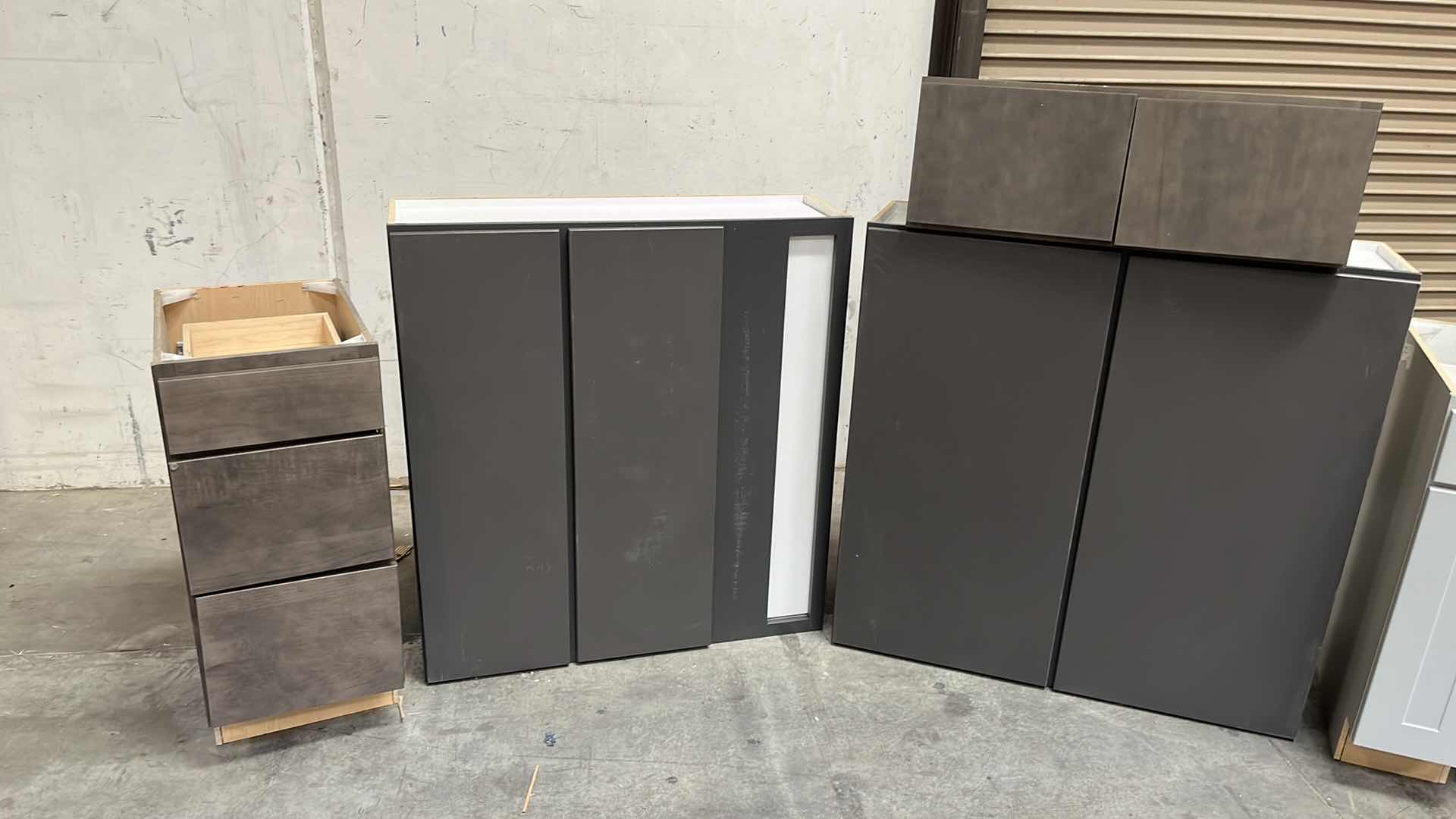 Photo 1 of CABINETS-VARIOUS STYLES, FINISHES, SIZES & PURPOSES (6) READ NOTES