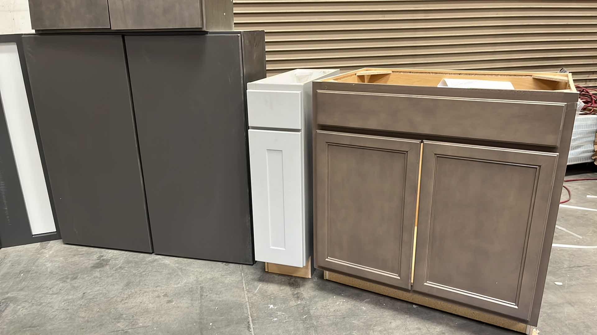 Photo 1 of CABINETS-VARIOUS STYLES, FINISHES, SIZES & PURPOSES (6) READ NOTES