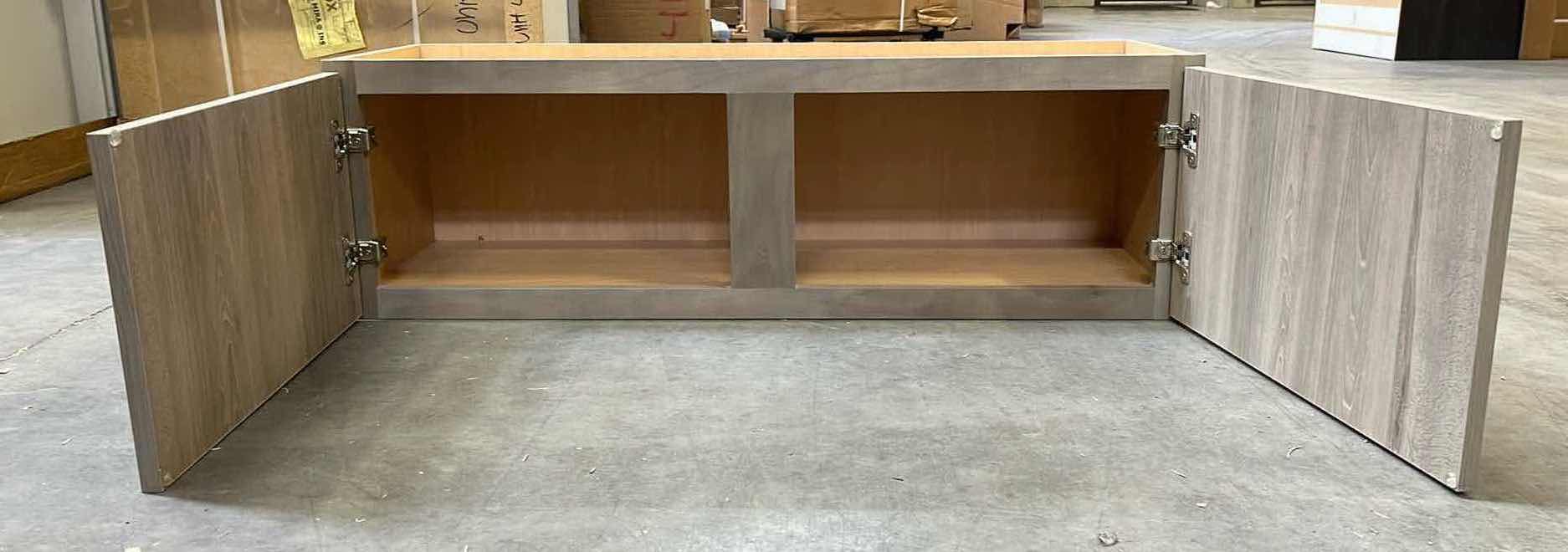 Photo 1 of LEEDO LONDON GREY CASHMERE 2 DOOR WALL CABINET 39” X 12” H12”