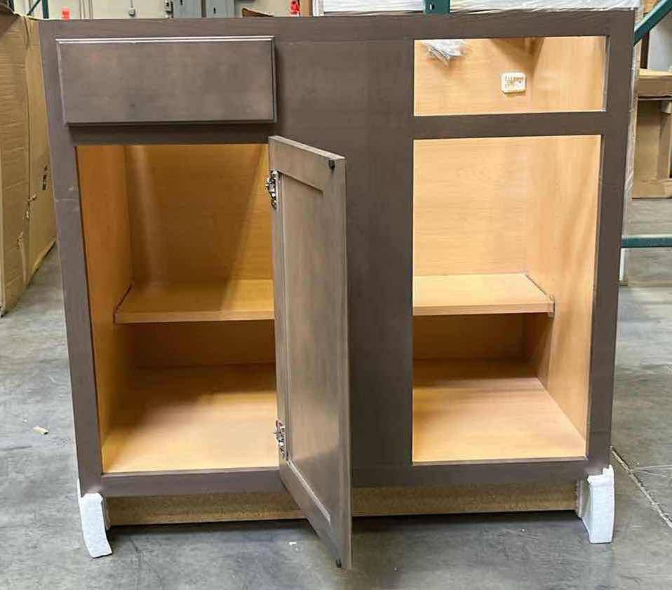 Photo 3 of ARISTOKRAFT AVALON MAPLE BURLAP 1 DOOR 1 DRAWER & 1 SHELF BASE CABINET 35.5” X 24” H35”