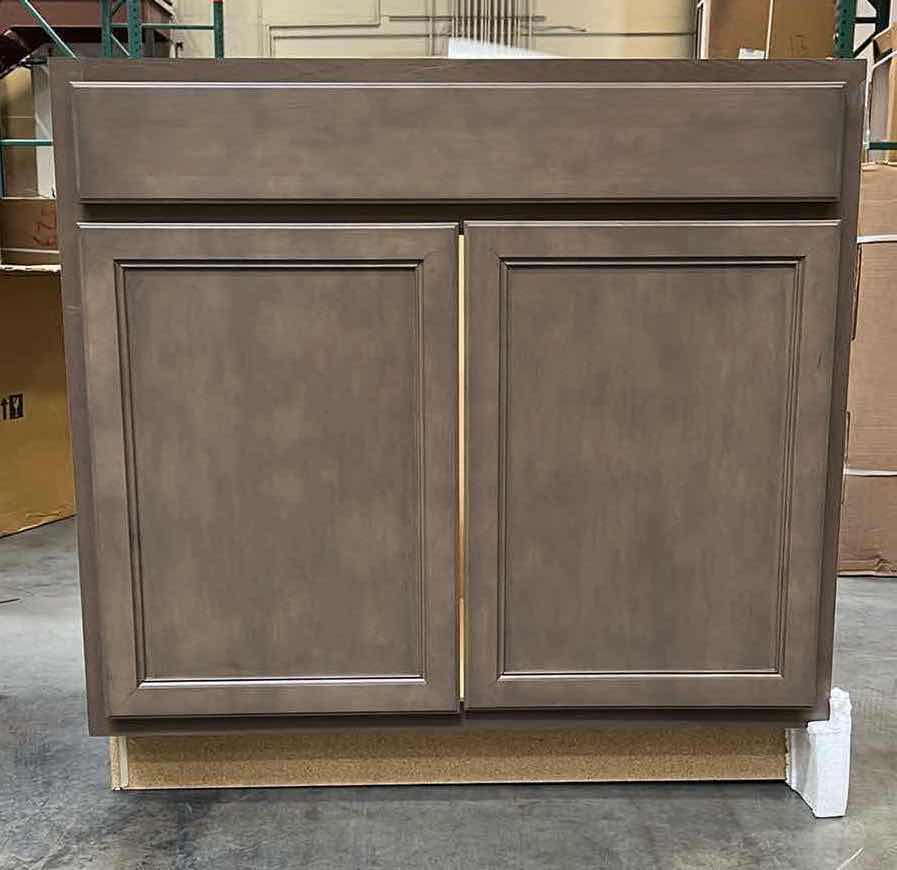 Photo 1 of ARISTOKRAFT AVALON MAPLE BURLAP 2 DOOR SINK BASE CABINET 35.5” X 24” H35”